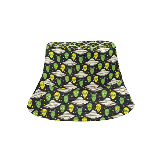 Alien UFO Pattern Unisex Bucket Hat