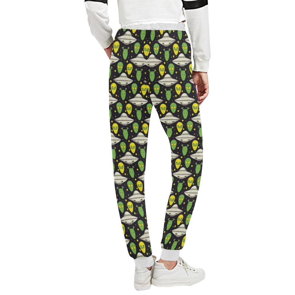 Alien UFO Pattern Unisex Casual Sweatpants (Model L11)-JTAMIGO.COM