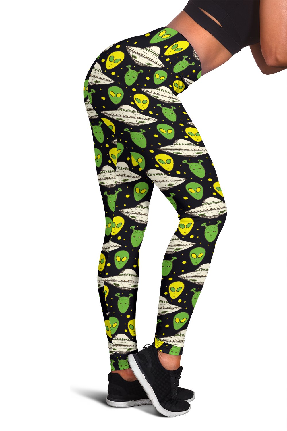 Alien UFO Pattern Women Leggings