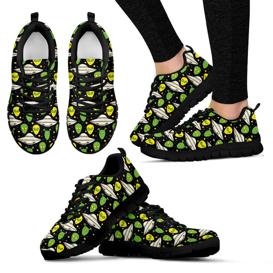 Alien UFO Pattern Women Sneakers Shoes