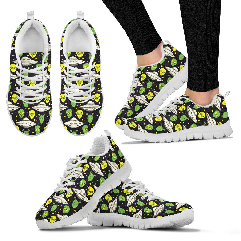 Alien UFO Pattern Women Sneakers Shoes