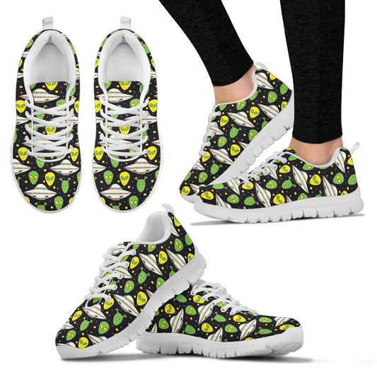Alien UFO Pattern Women Sneakers Shoes