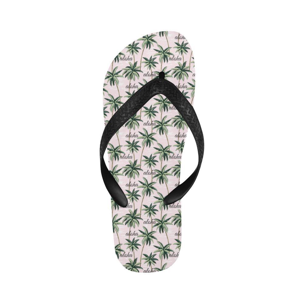Aloha Beach Pattern Design Themed Print Flip Flops-JTAMIGO.COM