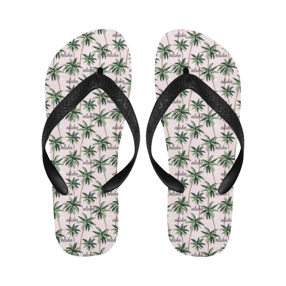 Aloha Beach Pattern Design Themed Print Flip Flops-JTAMIGO.COM