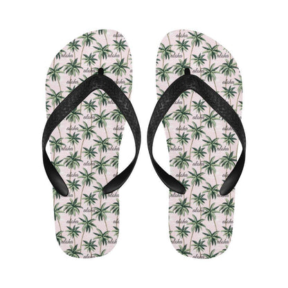 Aloha Beach Pattern Design Themed Print Flip Flops-JTAMIGO.COM