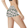 Aloha Beach Pattern Design Themed Print High Waisted Spandex Shorts-JTAMIGO.COM