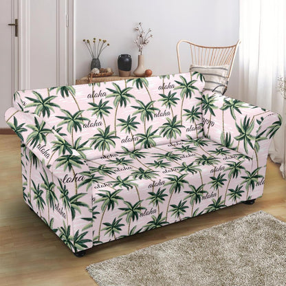 Aloha Beach Pattern Design Themed Print Loveseat Slipcover-JTAMIGO.COM