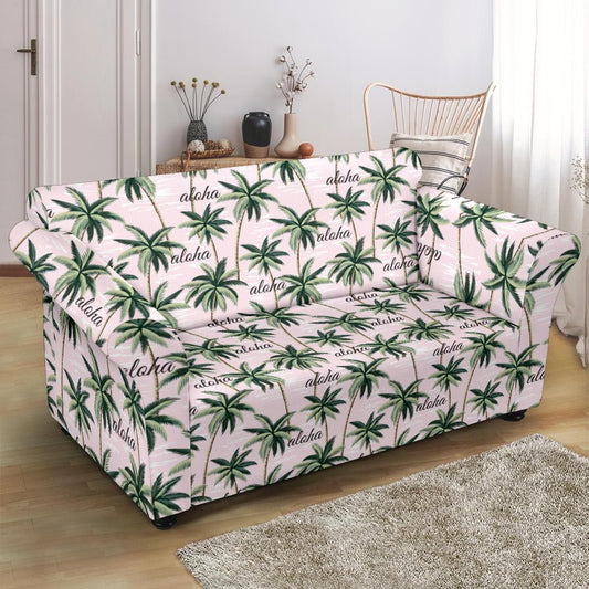 Aloha Beach Pattern Design Themed Print Loveseat Slipcover-JTAMIGO.COM