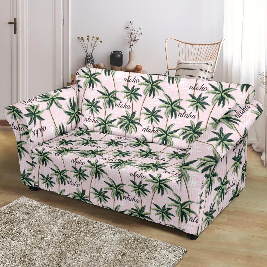 Aloha Beach Pattern Design Themed Print Loveseat Slipcover-JTAMIGO.COM