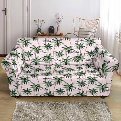 Aloha Beach Pattern Design Themed Print Loveseat Slipcover-JTAMIGO.COM