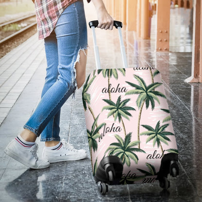 Aloha Beach Pattern Design Themed Print Luggage Cover Protector