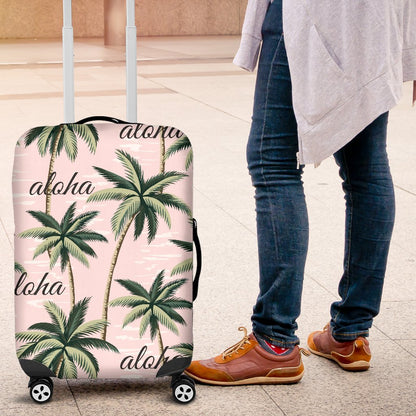 Aloha Beach Pattern Design Themed Print Luggage Cover Protector