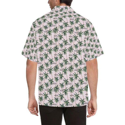 Aloha Beach Pattern Design Themed Print Men Aloha Hawaiian Shirt