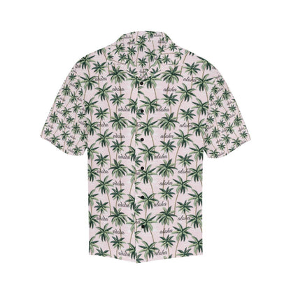 Aloha Beach Pattern Design Themed Print Men Aloha Hawaiian Shirt