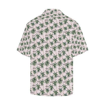 Aloha Beach Pattern Design Themed Print Men Aloha Hawaiian Shirt