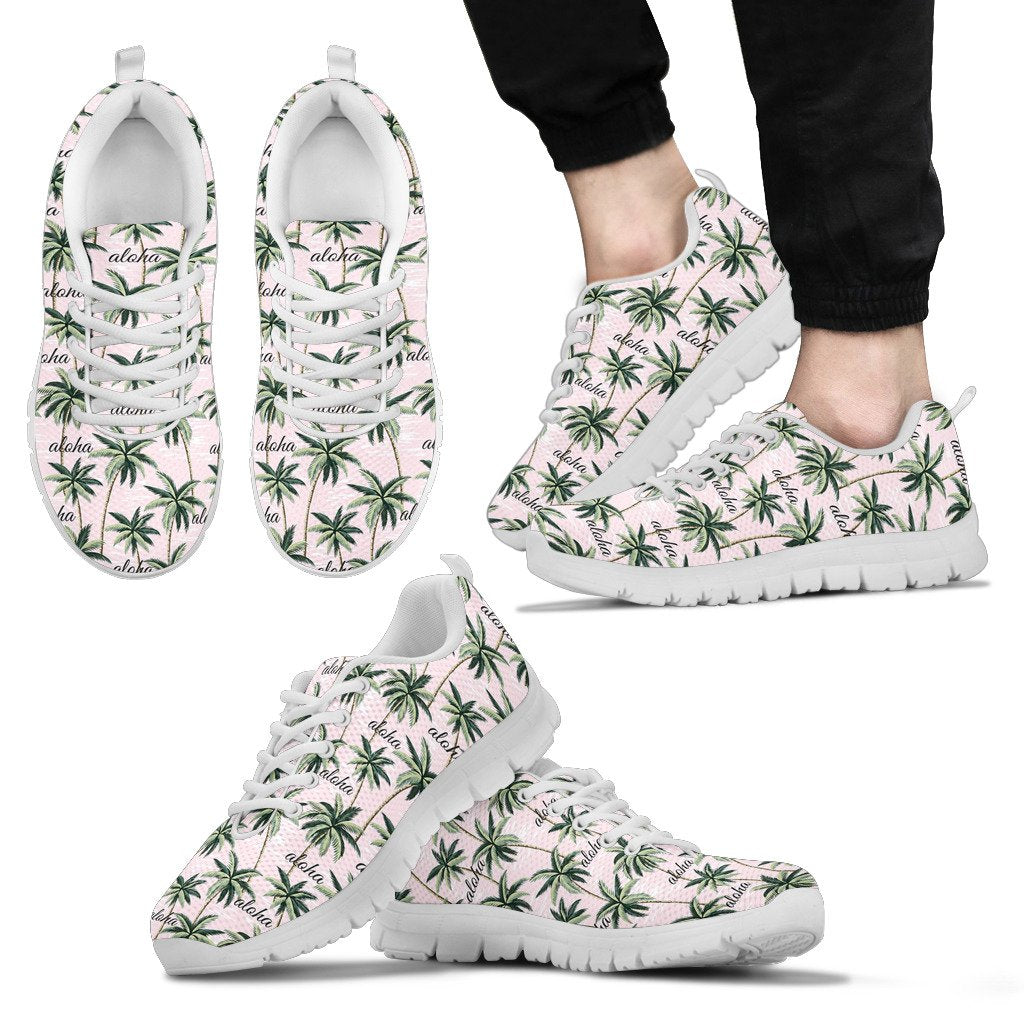 Aloha Beach Pattern Design Themed Print Men Sneakers Shoes