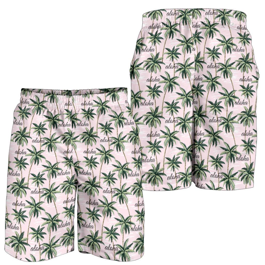 Aloha Beach Pattern Design Themed Print Mens Shorts-JTAMIGO.COM