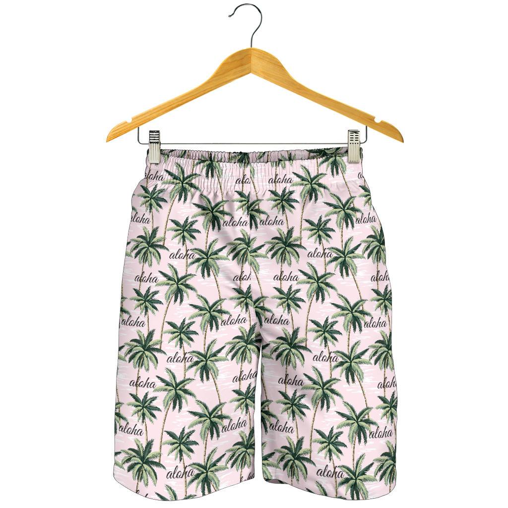 Aloha Beach Pattern Design Themed Print Mens Shorts-JTAMIGO.COM