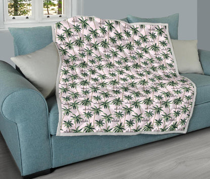Aloha Beach Pattern Design Themed Print Premium Quilt-JTAMIGO.COM