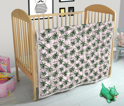 Aloha Beach Pattern Design Themed Print Premium Quilt-JTAMIGO.COM