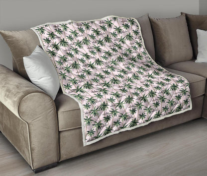 Aloha Beach Pattern Design Themed Print Premium Quilt-JTAMIGO.COM