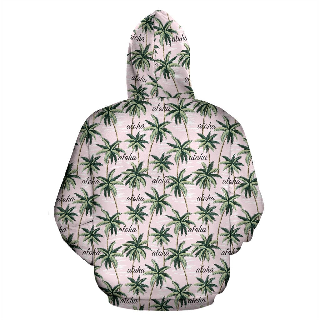 Aloha Beach Pattern Design Themed Print Pullover Hoodie