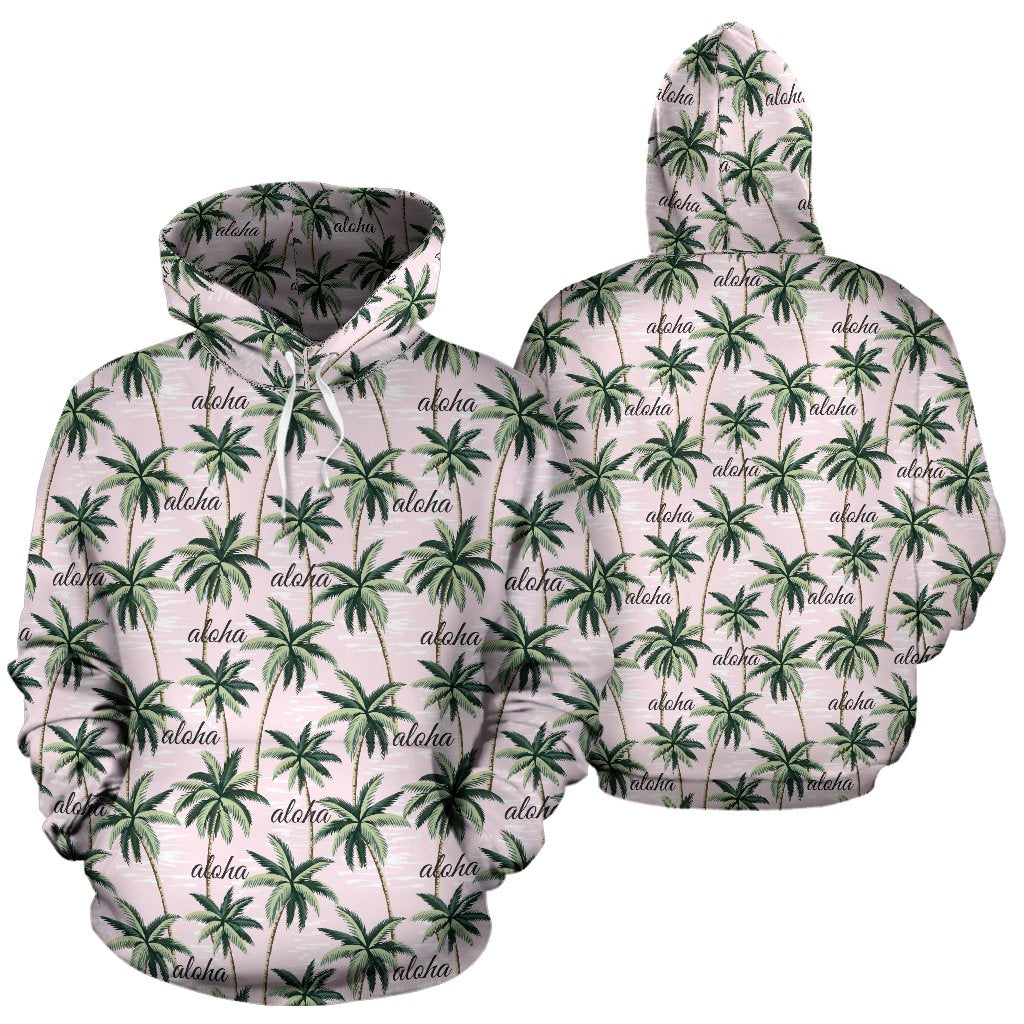 Aloha Beach Pattern Design Themed Print Pullover Hoodie