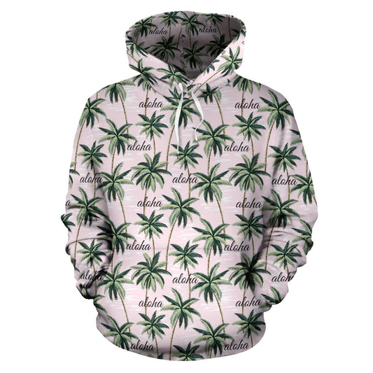 Aloha Beach Pattern Design Themed Print Pullover Hoodie