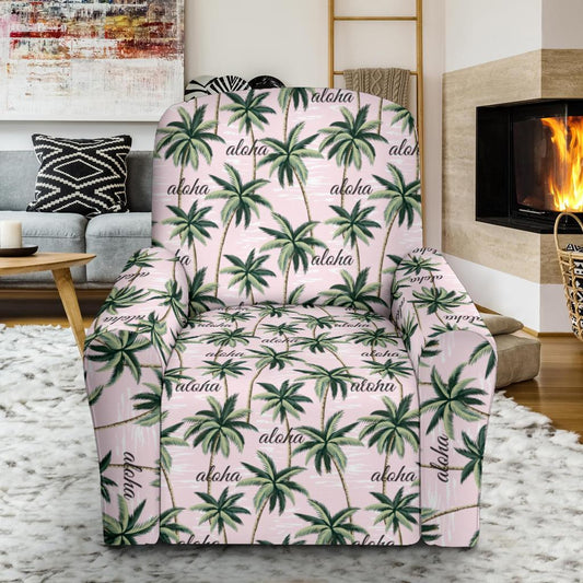 Aloha Beach Pattern Design Themed Print Single Sofa Slipcover -JTAMIGO.COM