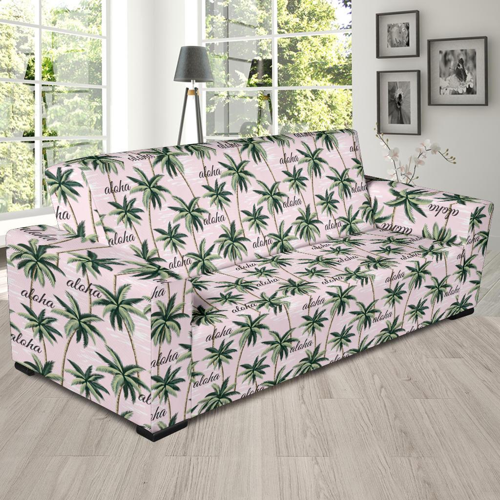 Aloha Beach Pattern Design Themed Print Sofa Slipcover-JTAMIGO.COM