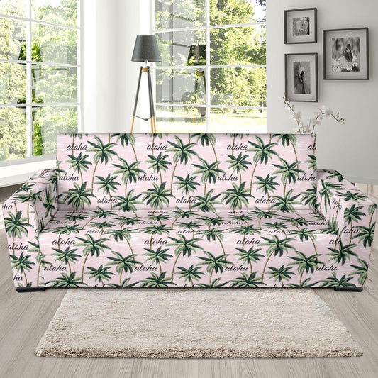 Aloha Beach Pattern Design Themed Print Sofa Slipcover-JTAMIGO.COM