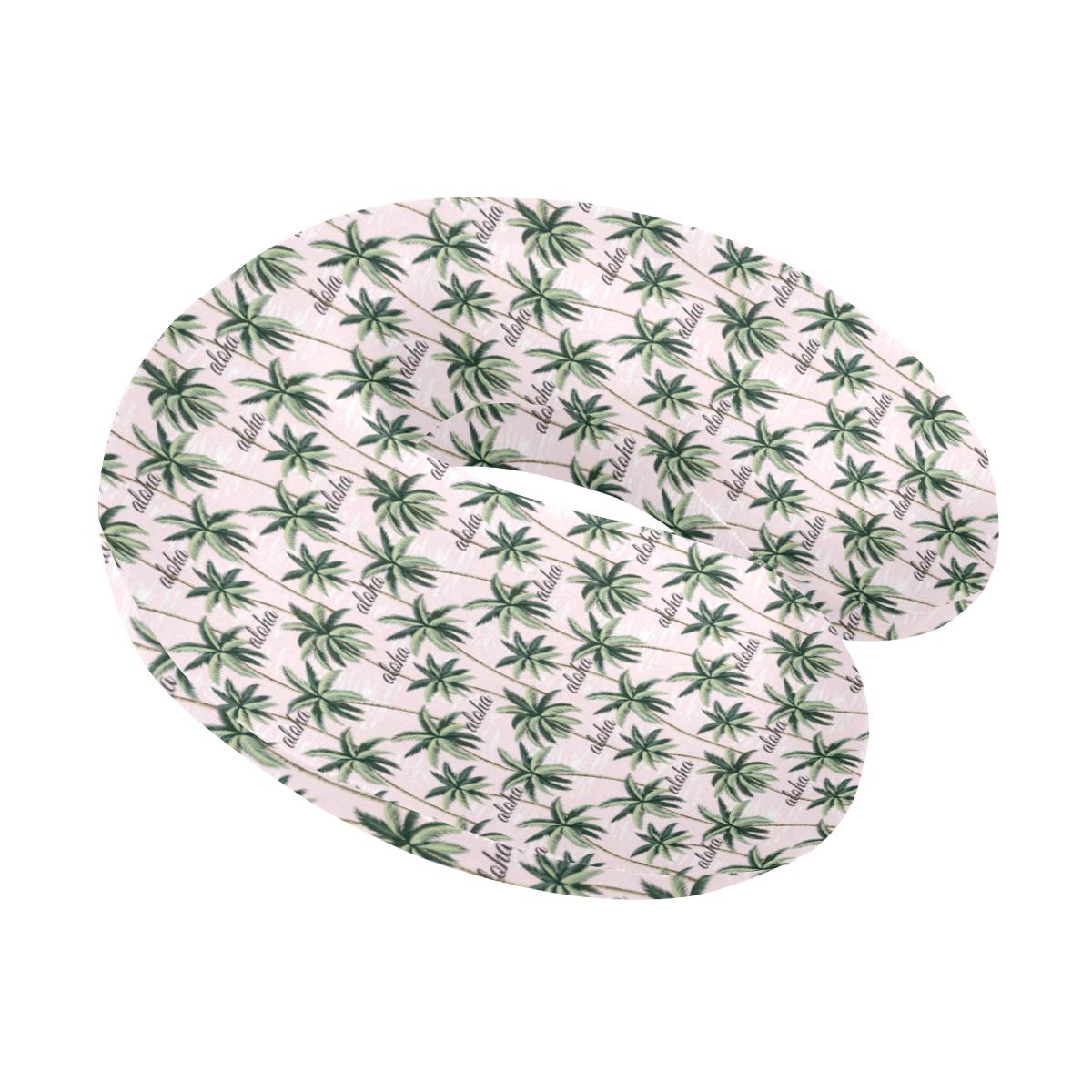 Aloha Beach Pattern Design Themed Print U-Shaped Travel Neck Pillow-JTAMIGO.COM