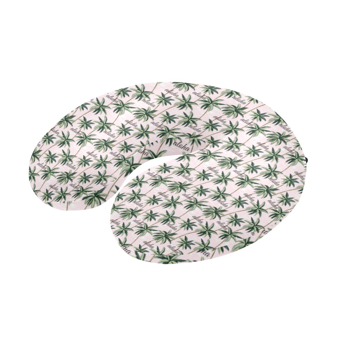 Aloha Beach Pattern Design Themed Print U-Shaped Travel Neck Pillow-JTAMIGO.COM