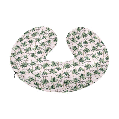 Aloha Beach Pattern Design Themed Print U-Shaped Travel Neck Pillow-JTAMIGO.COM