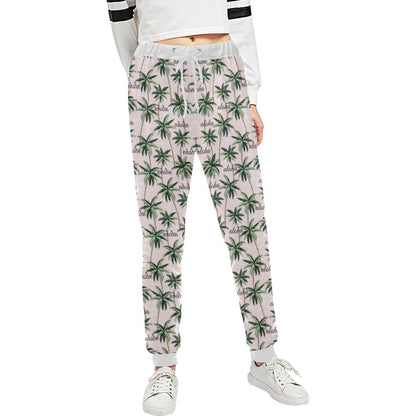 Aloha Beach Pattern Design Themed Print Unisex Casual Sweatpants (Model L11)-JTAMIGO.COM