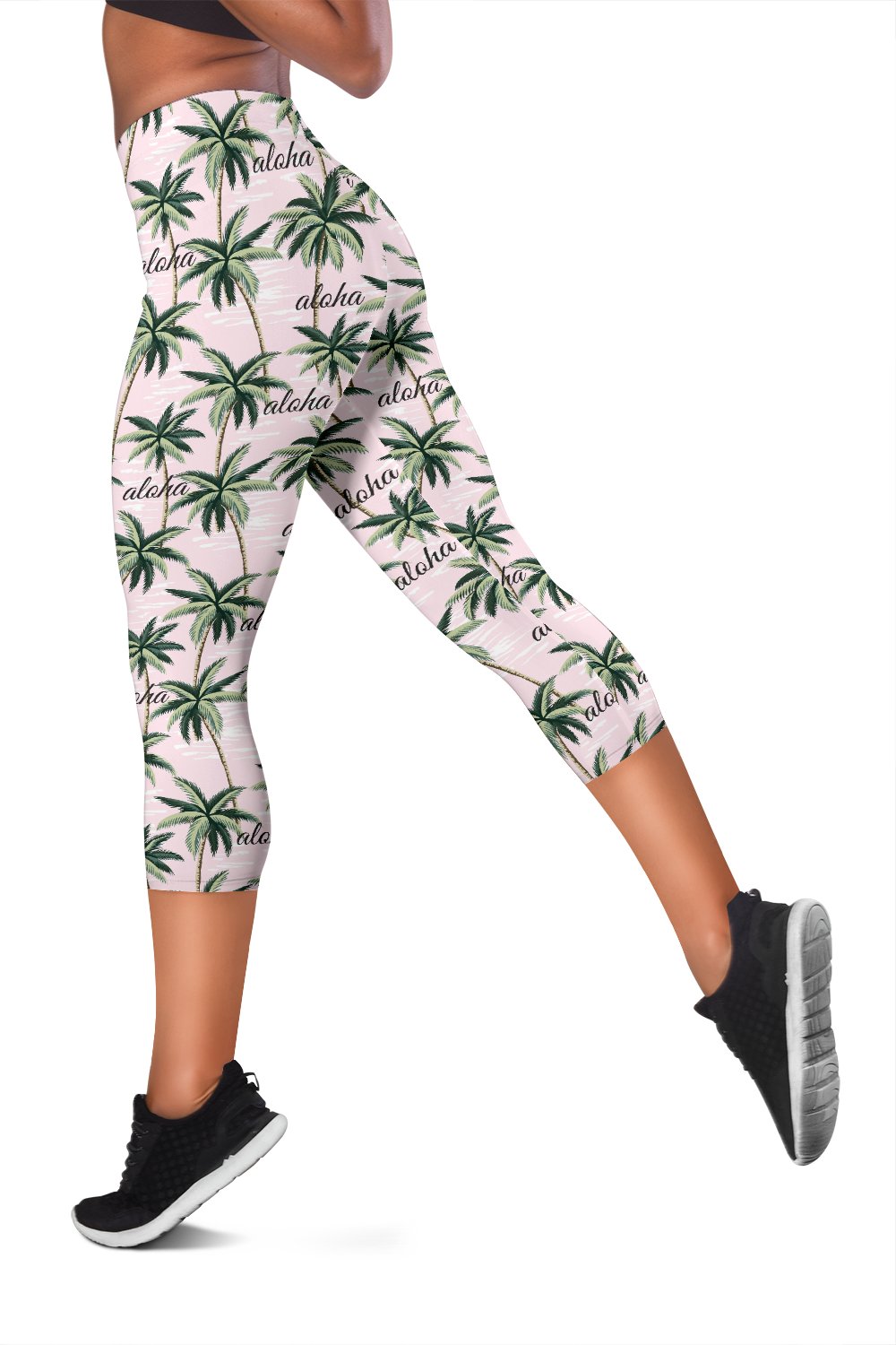 Aloha Beach Pattern Design Themed Print Women Capris