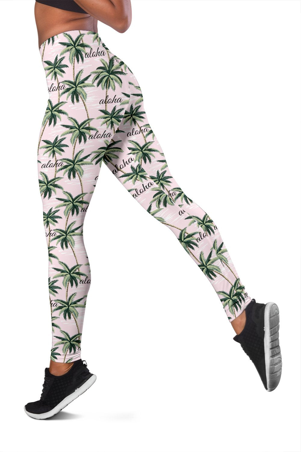 Aloha Beach Pattern Design Themed Print Women Leggings