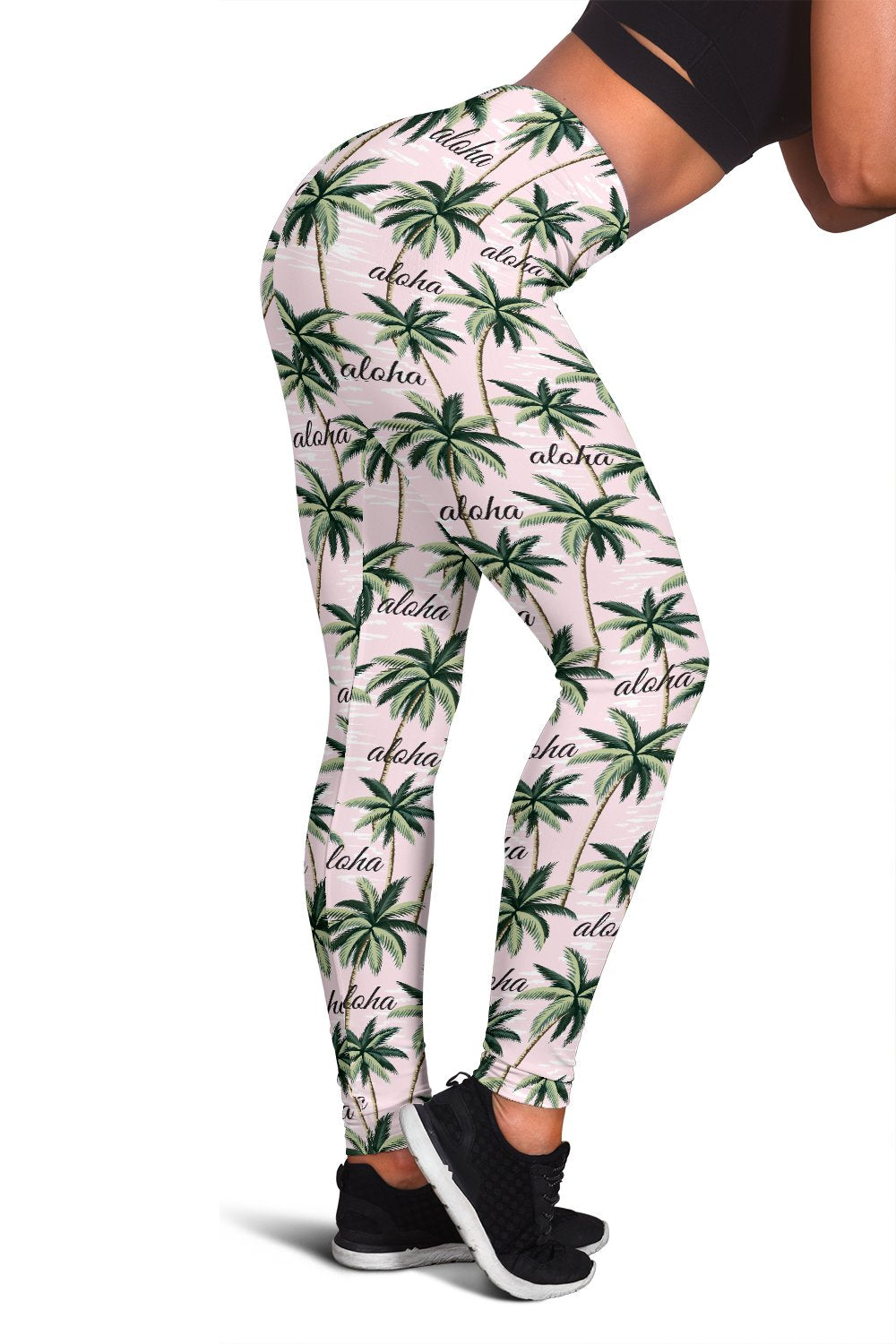 Aloha Beach Pattern Design Themed Print Women Leggings
