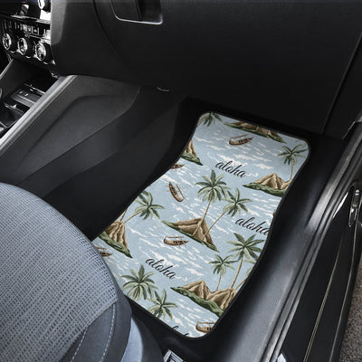 Aloha Hawaii island Design Themed Print Car Floor Mats