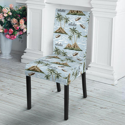 Aloha Hawaii island Design Themed Print Dinning Chair Slipper-JTAMIGO.COM