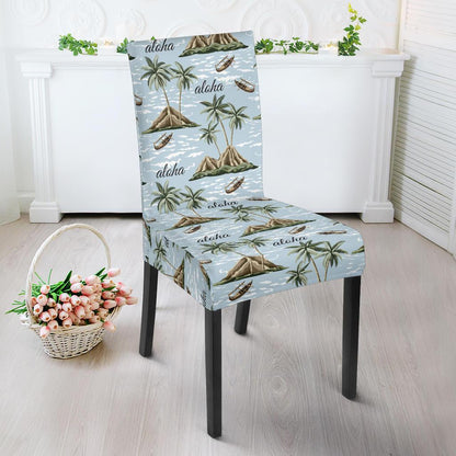 Aloha Hawaii island Design Themed Print Dinning Chair Slipper-JTAMIGO.COM