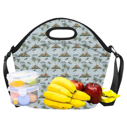 Aloha Hawaii island Design Themed Print Neoprene Lunch Bag (Model 1669)(Large)-JTAMIGO.COM