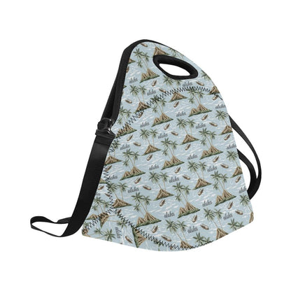 Aloha Hawaii island Design Themed Print Neoprene Lunch Bag (Model 1669)(Large)-JTAMIGO.COM