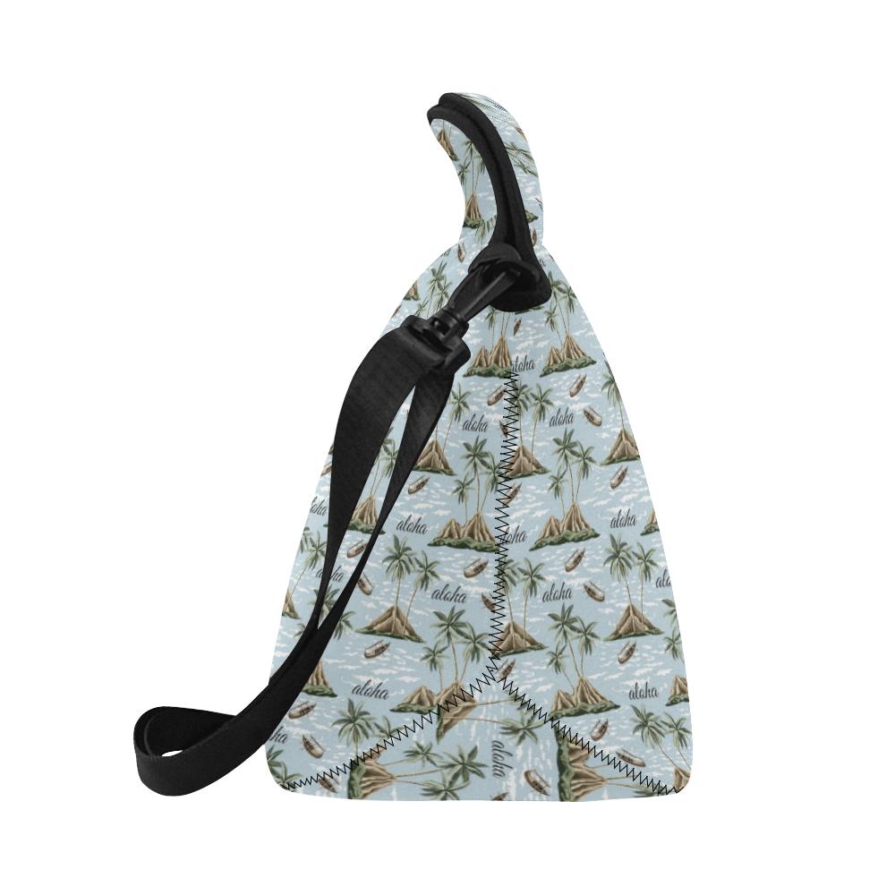 Aloha Hawaii island Design Themed Print Neoprene Lunch Bag (Model 1669)(Large)-JTAMIGO.COM
