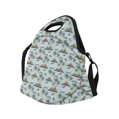 Aloha Hawaii island Design Themed Print Neoprene Lunch Bag (Model 1669)(Large)-JTAMIGO.COM