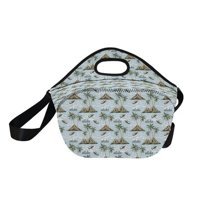 Aloha Hawaii island Design Themed Print Neoprene Lunch Bag (Model 1669)(Large)-JTAMIGO.COM
