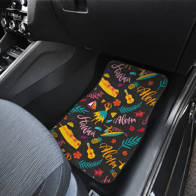 Aloha Hawaii Summer Design Themed Print Car Floor Mats