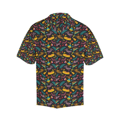 Aloha Hawaii Summer Design Themed Print Men Aloha Hawaiian Shirt
