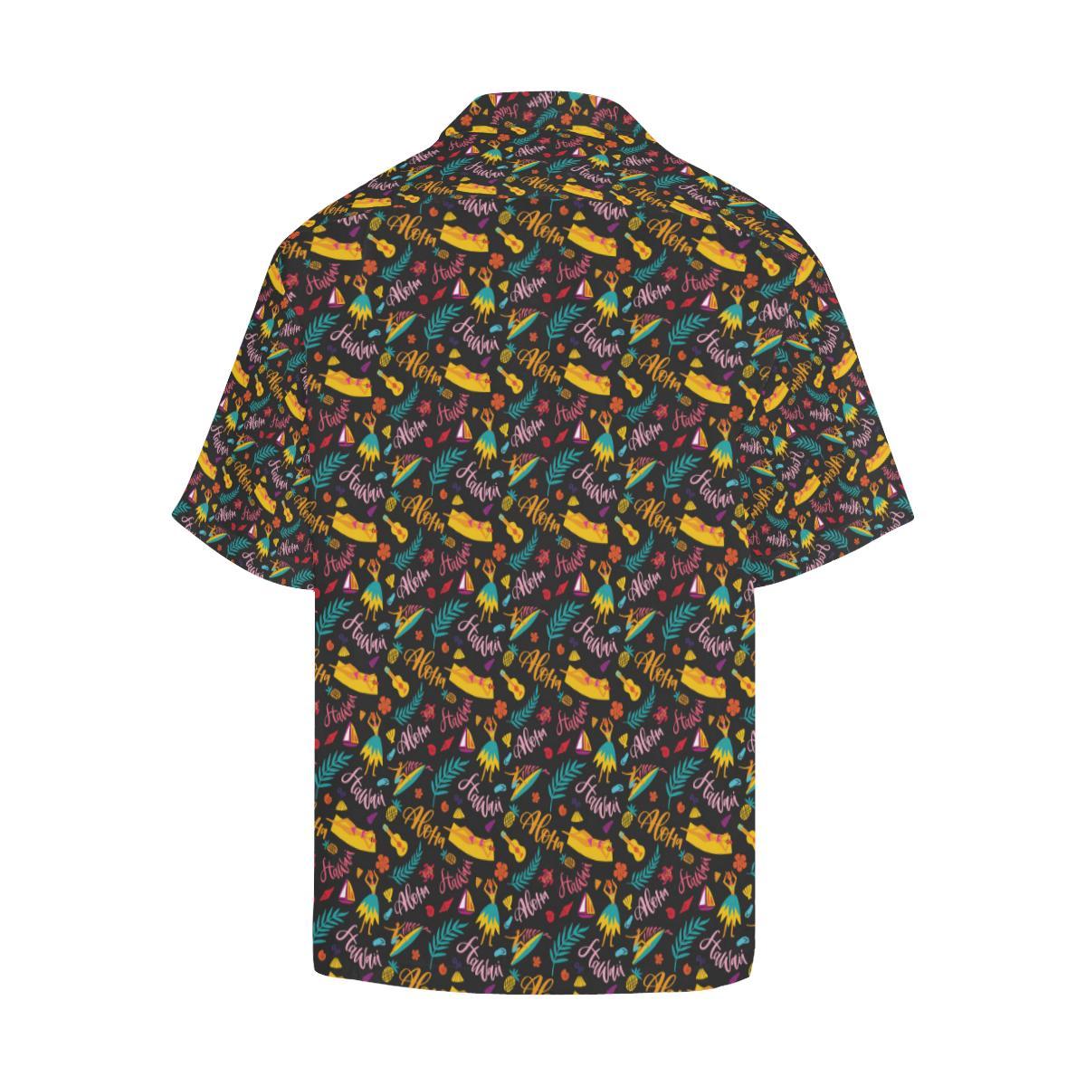 Aloha Hawaii Summer Design Themed Print Men Aloha Hawaiian Shirt