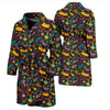 Aloha Hawaii Summer Design Themed Print Men Bath Robe-JTAMIGO.COM